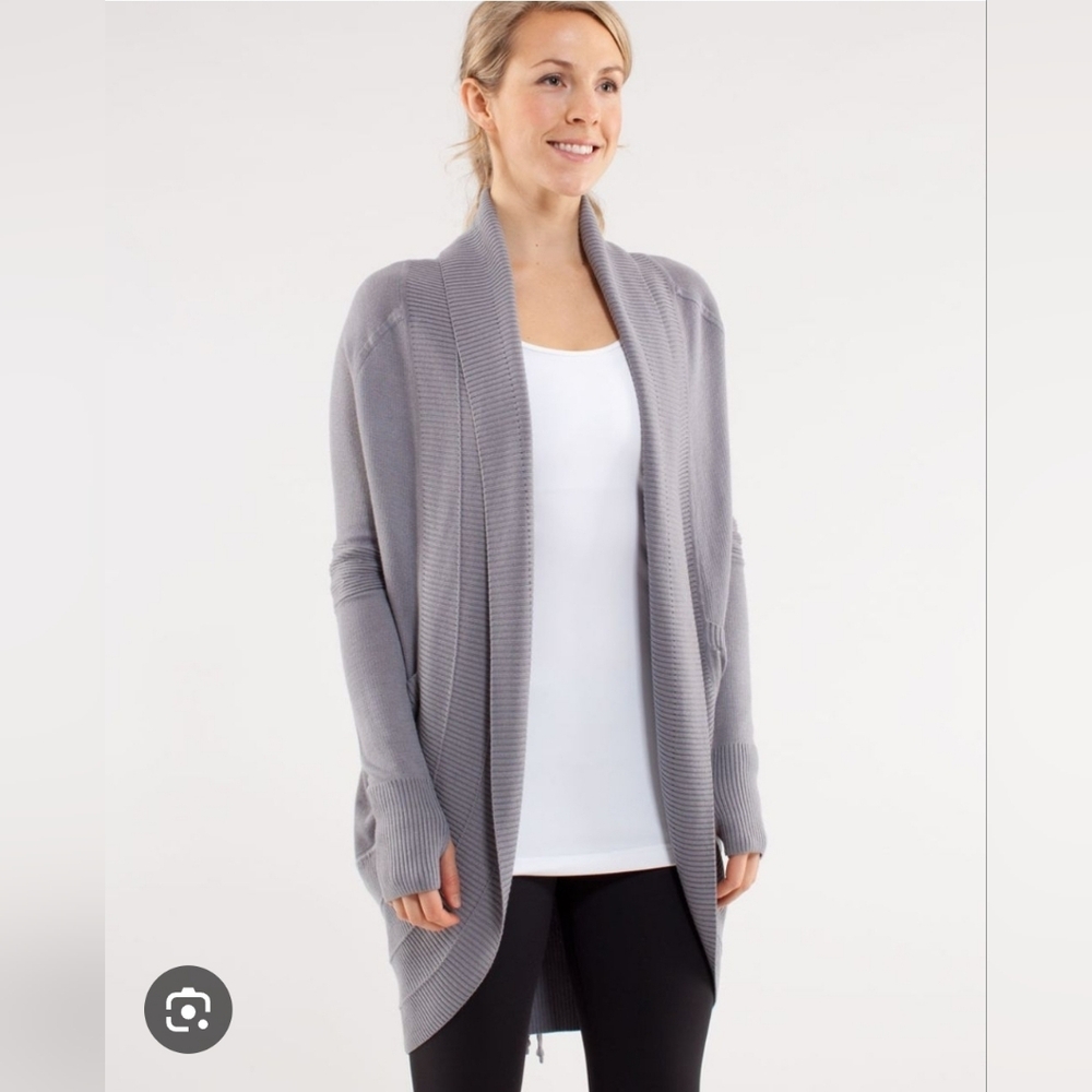 Lululemon Athletica‎ Transformation Wrap Women's Gray Reversible Cardigan 10